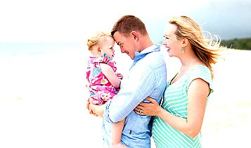 Family On Beach 357X210